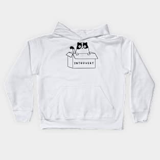 Cat Introvert Kids Hoodie